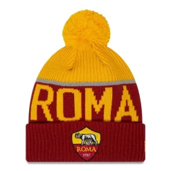 AS Roma Berretto Sport Knit logo Crest , Adulto, Rosso Sale