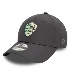 AS Roma Cappellino Crest 9Forty New Era X , Adulto, Grigio New
