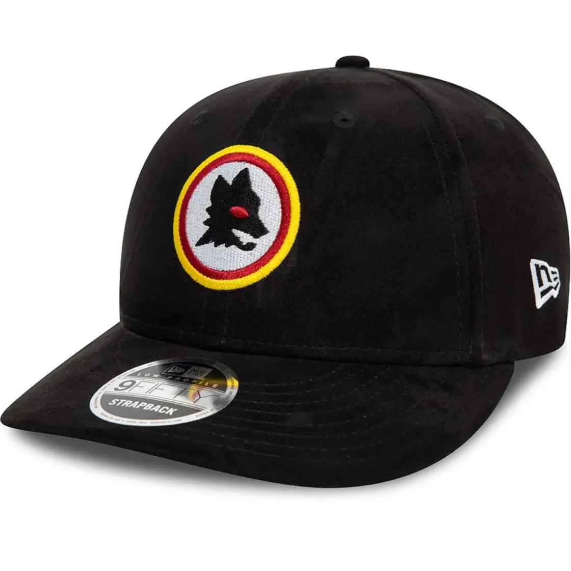 AS Roma Cappellino Lupetto 9Fifty New Era X , Adulto, Nero Flash Sale