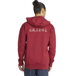 AS Roma Felpa con Zip , Uomo, Rosso Cheap