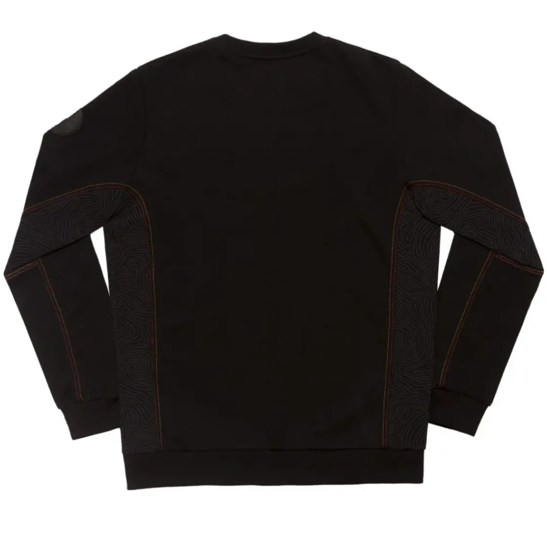 AS Roma Felpa girocollo cotone logo ASR, Uomo, Nero Discount