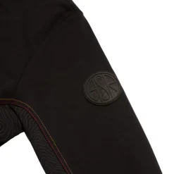 AS Roma Felpa girocollo cotone logo ASR, Uomo, Nero Discount