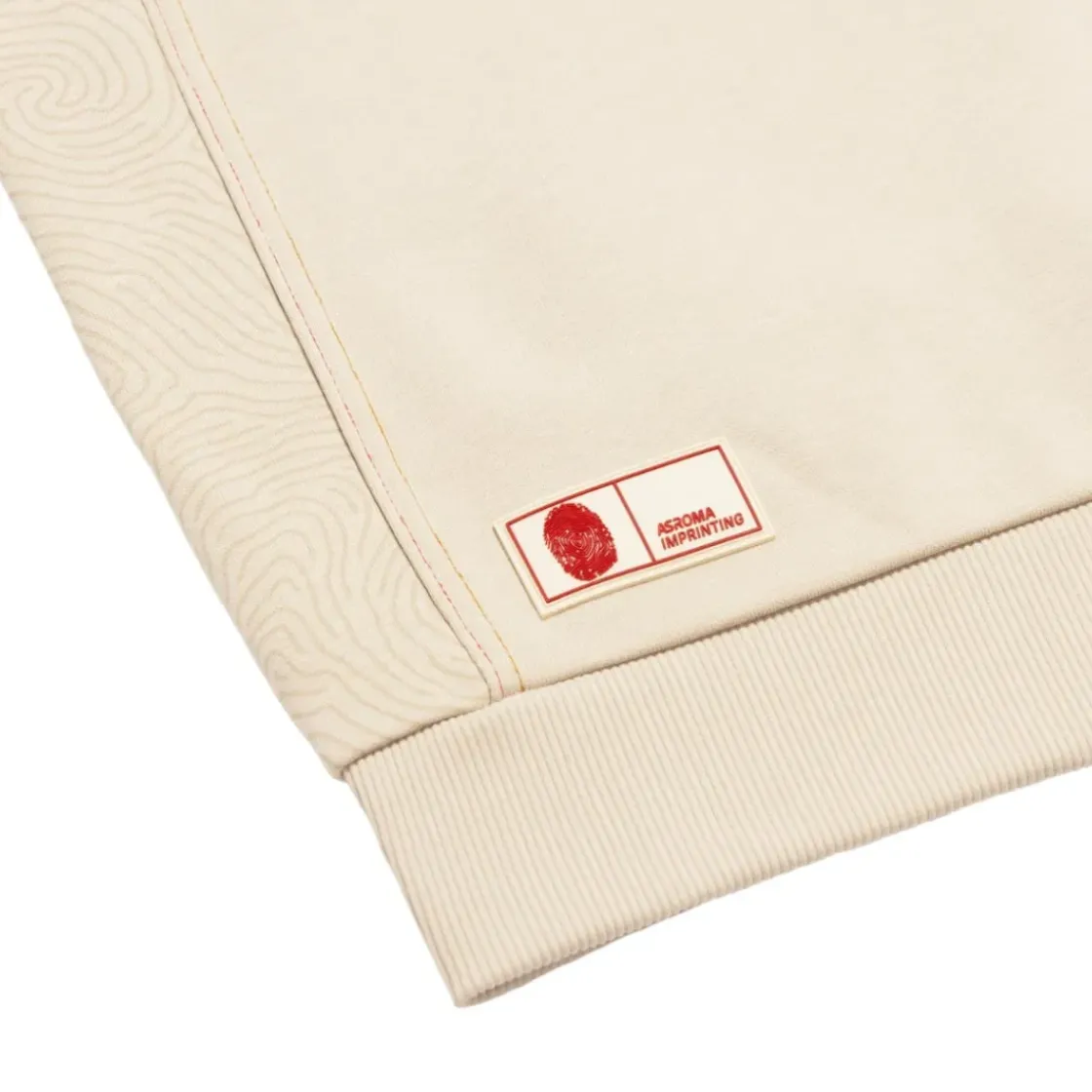 AS Roma Felpa girocollo logo ASR, Bambini, Crema Outlet