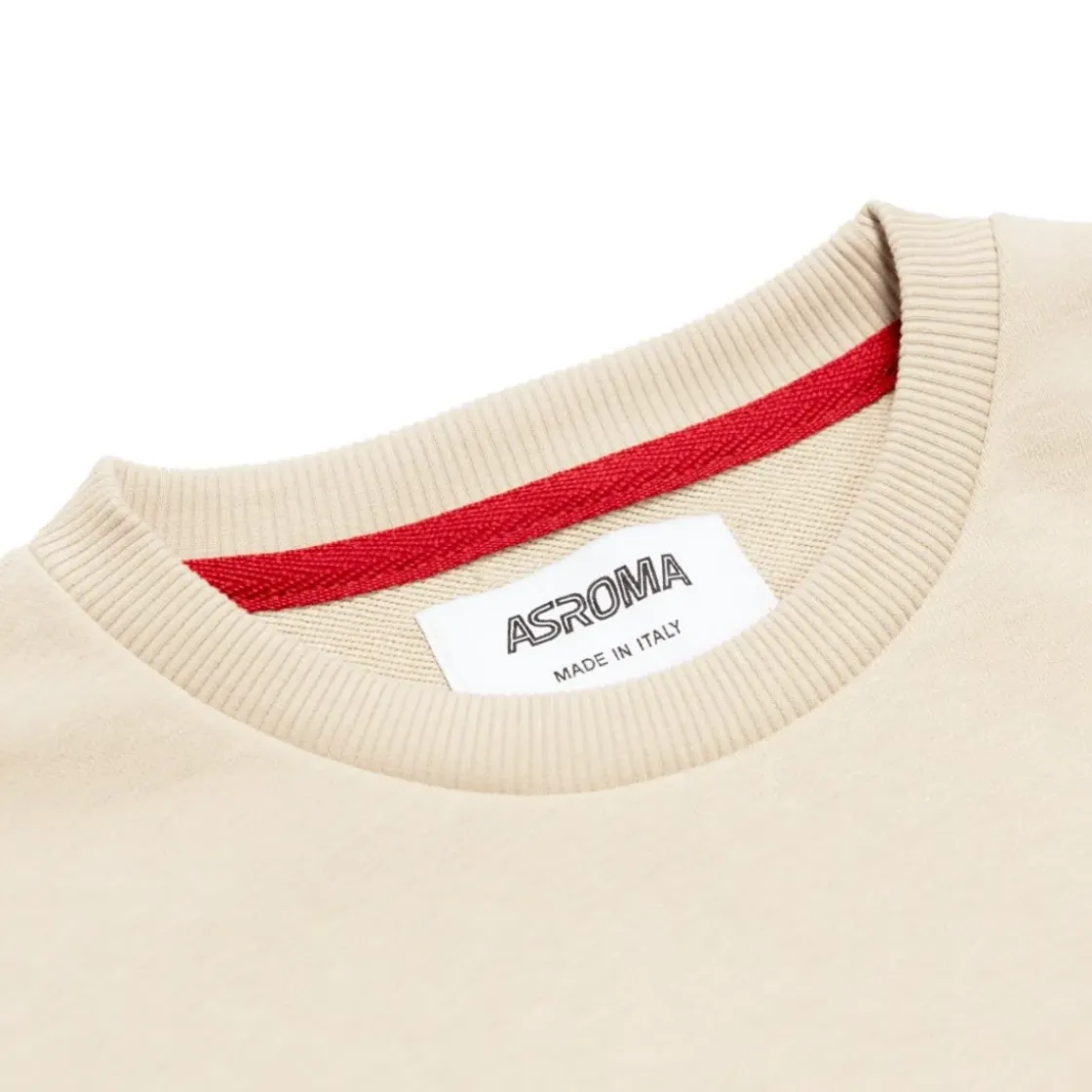 AS Roma Felpa girocollo logo ASR, Bambini, Crema Outlet