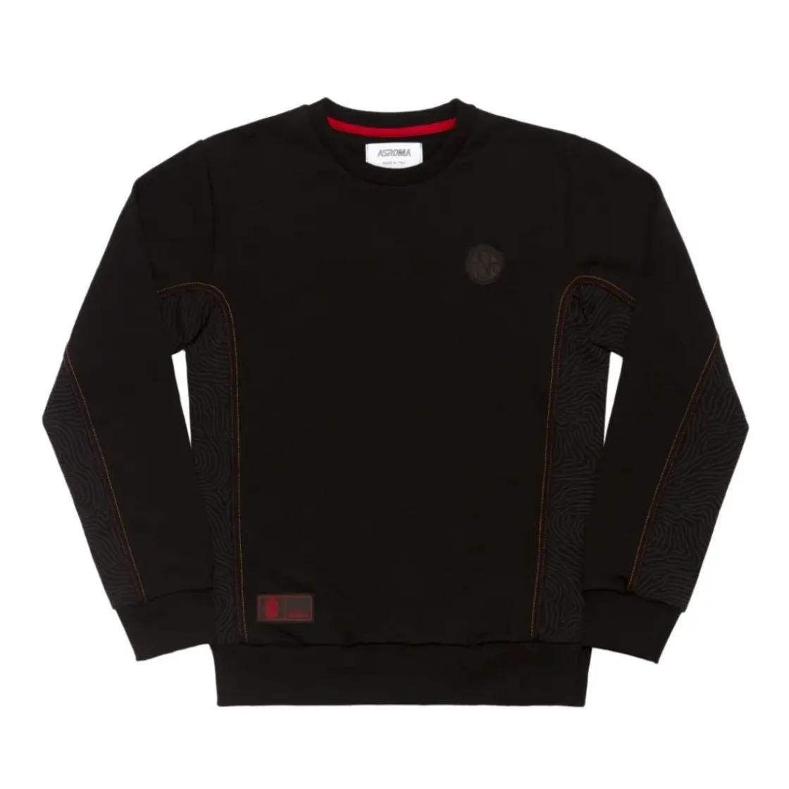 AS Roma Felpa girocollo logo ASR, Bambini, Nero Store