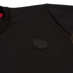 AS Roma Felpa girocollo logo ASR, Bambini, Nero Store