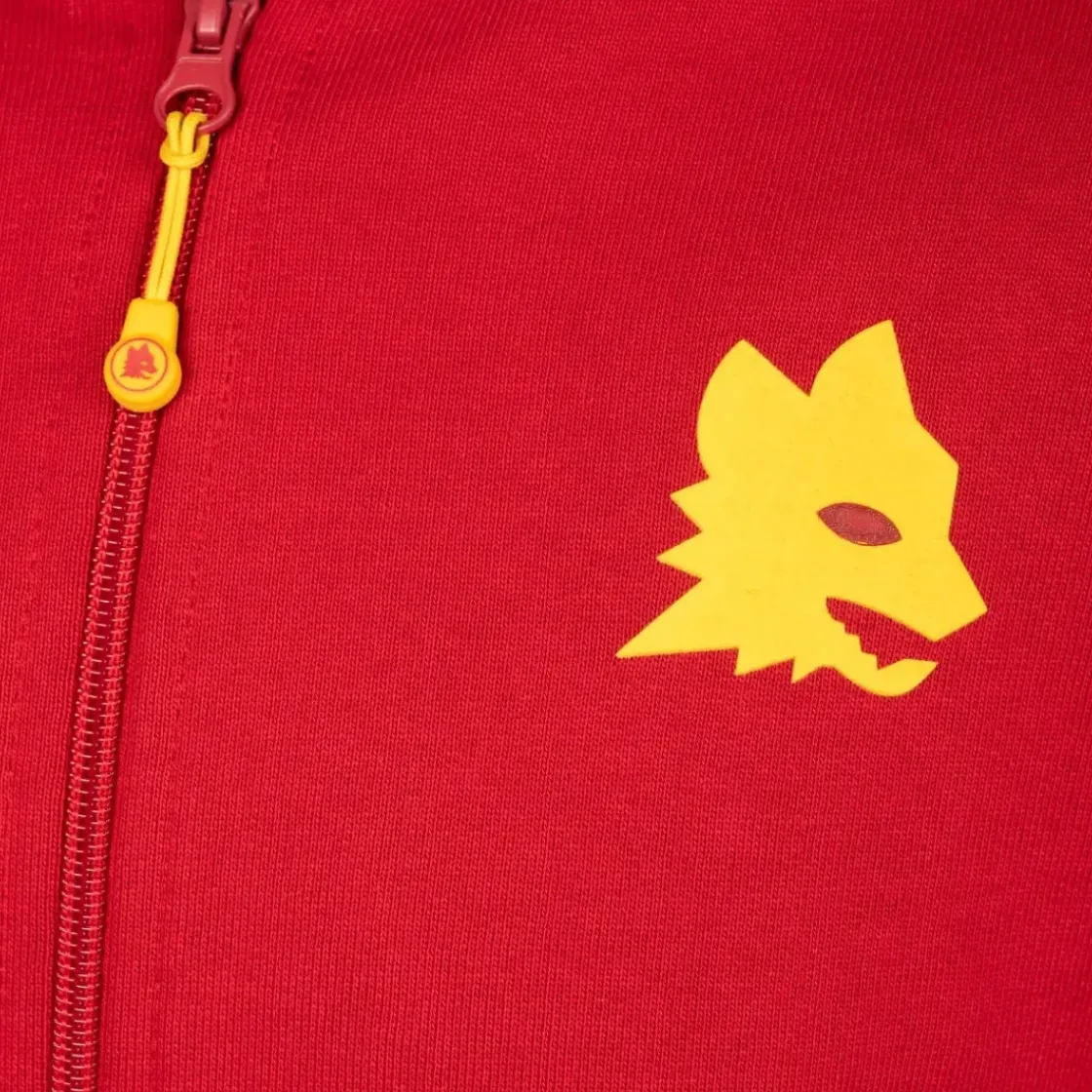 AS Roma Felpa Sportiva logo Lupetto, Bambini, Rosso Hot
