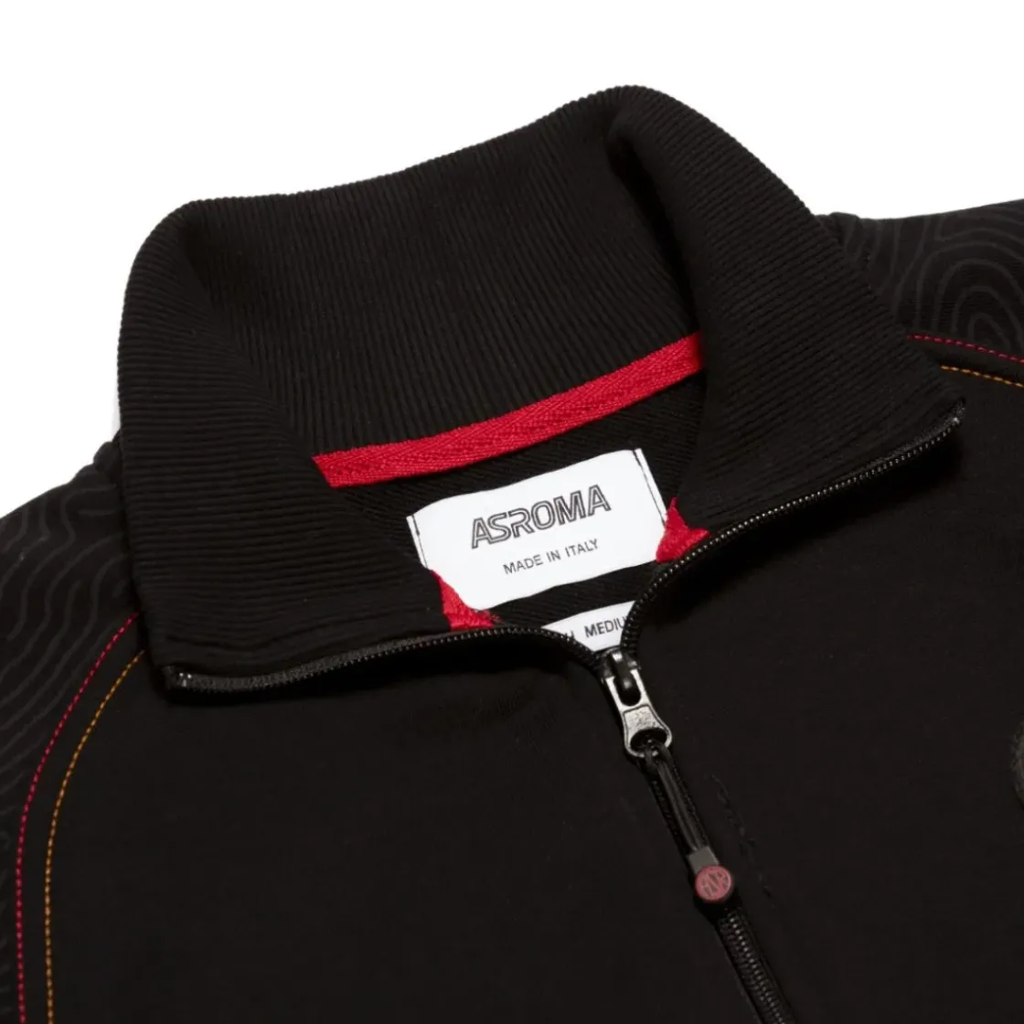 AS Roma Giacca track logo ASR, Bambini, Nero Hot