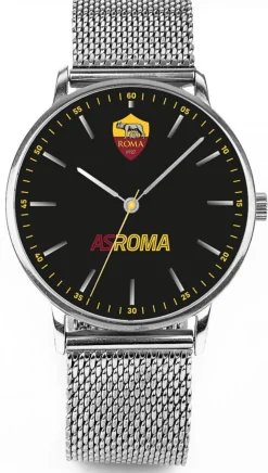 AS Roma Orologio ASR Tidy Unisex 38mm Mesh Band Grigio Cheap
