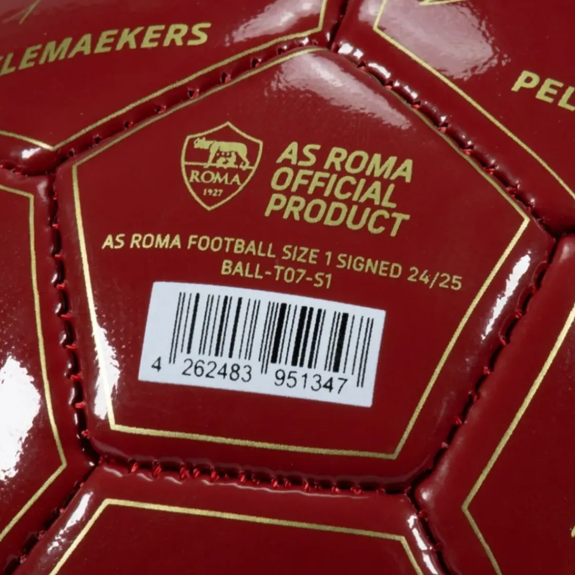 AS Roma Pallone da calcio con autografi calciatori 2024/25, Taglia 1 New