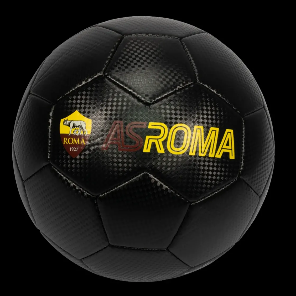 AS Roma Pallone da calcio Trama Carbonio, Taglia 5 Hot