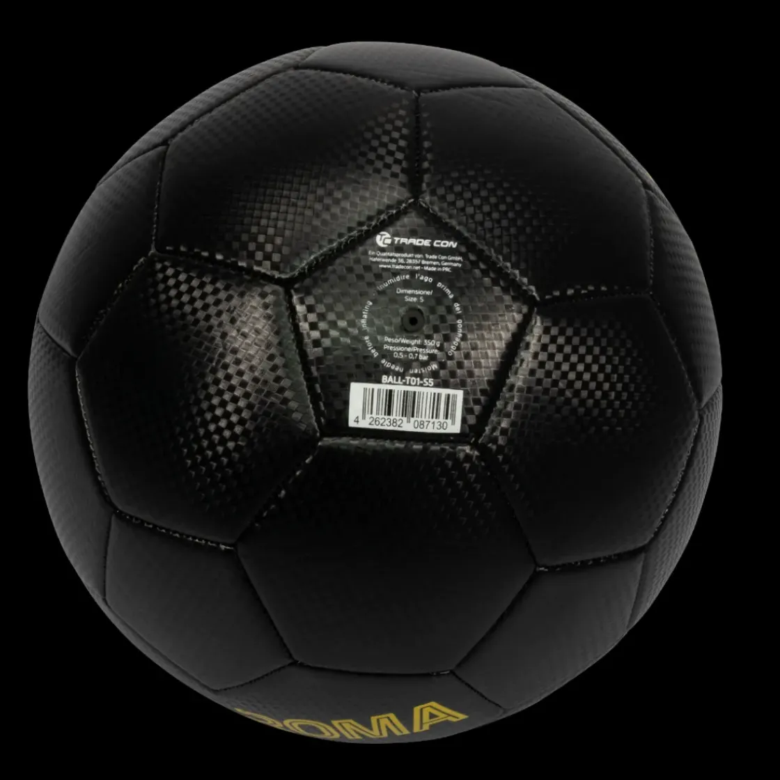AS Roma Pallone da calcio Trama Carbonio, Taglia 5 Hot