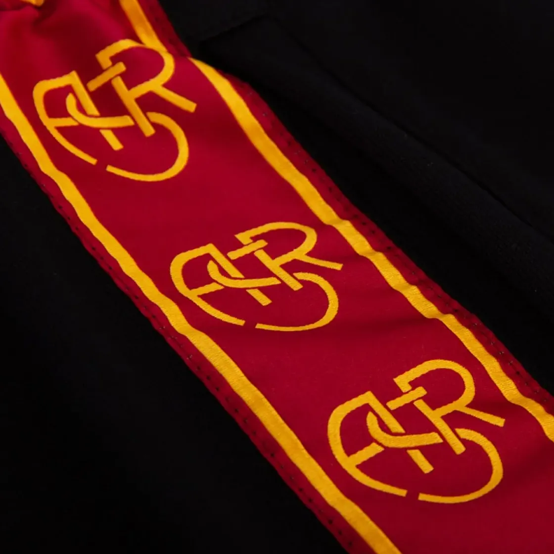 AS Roma Pantaloni retrò sportivi , Adulto, Nero Best