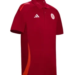 AS Roma Polo Allenamento Coach , Rossa, Uomo New