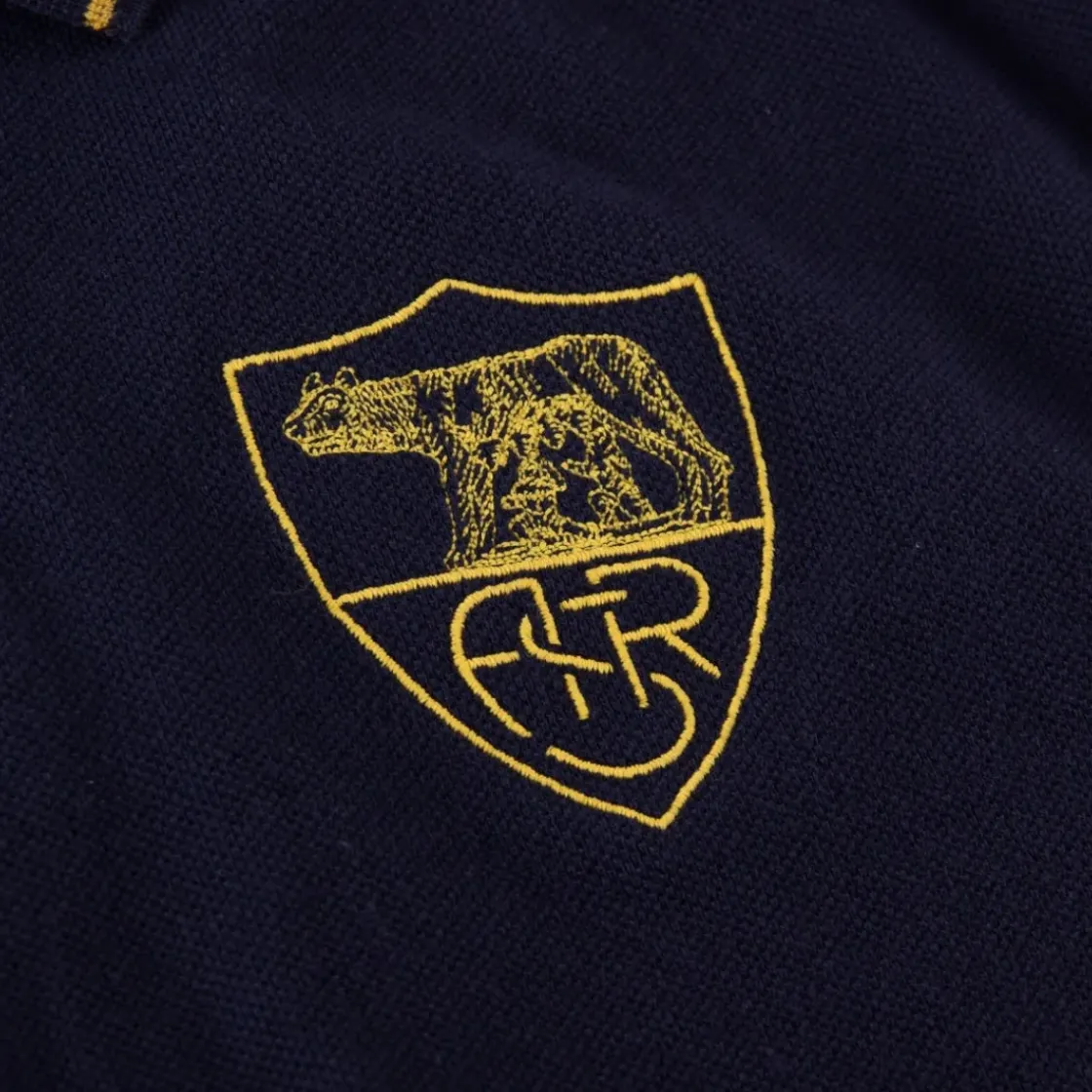 AS Roma Polo Heritage , Adulto, Blu Store