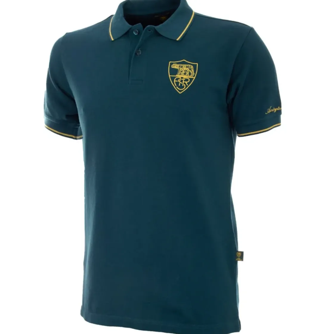 AS Roma Polo Heritage , Adulto, Verde Shop