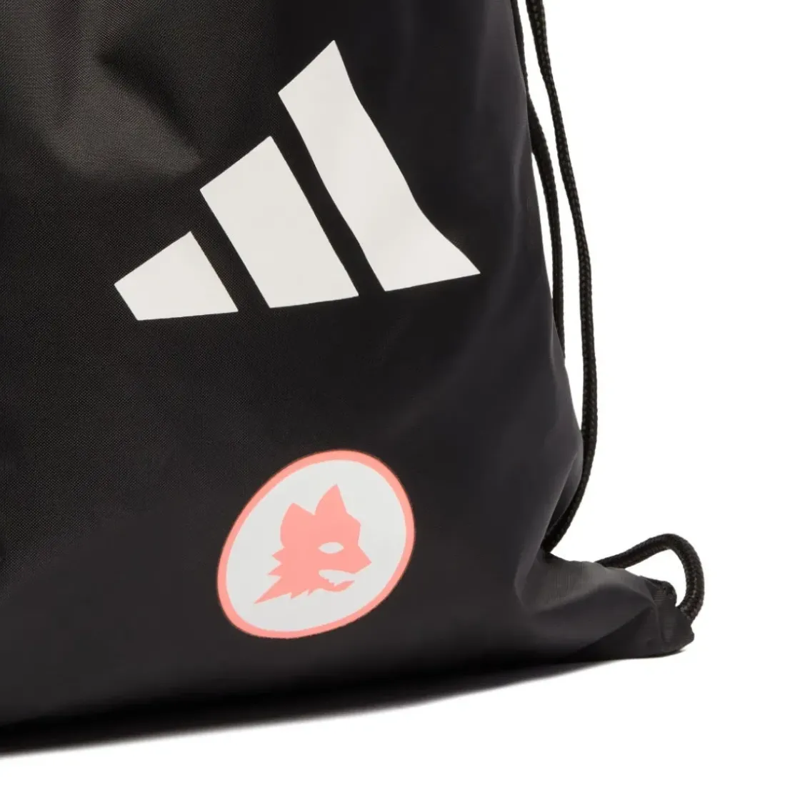 AS Roma Sacca da Palestra con Logo Adidas, Nero Clearance