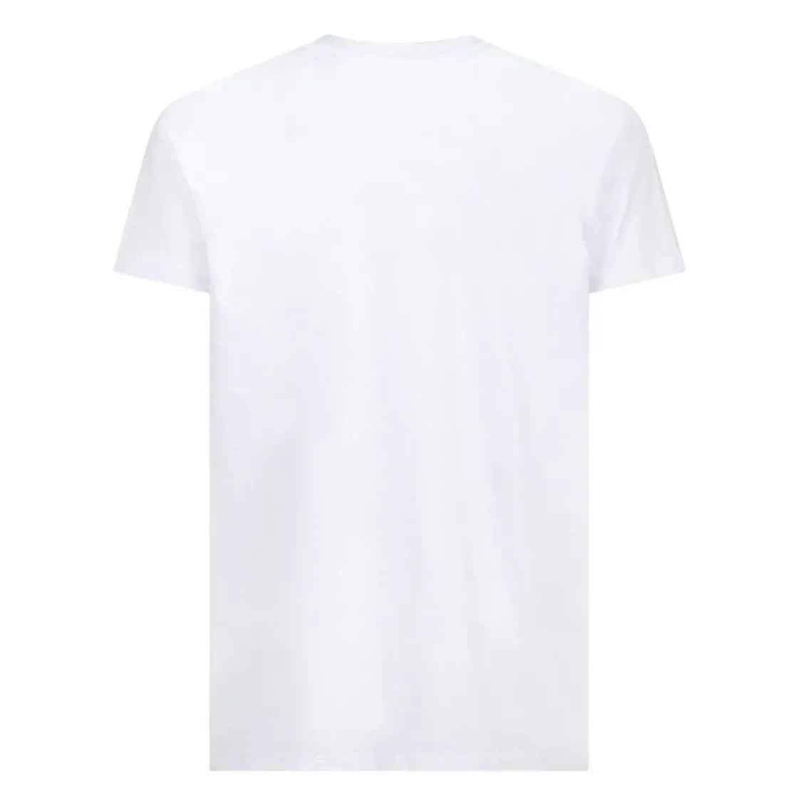 AS Roma T-shirt logo grande ricamato ROMAMOR, Adulto, Bianco New