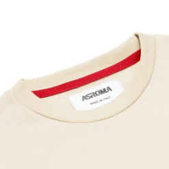 AS Roma T-shirt cotone logo ASR, Bambini, Crema Hot
