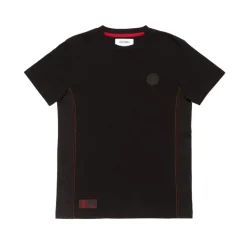 AS Roma T-shirt cotone logo ASR, Bambini, Nero Hot