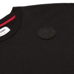 AS Roma T-shirt cotone logo ASR, Bambini, Nero Hot