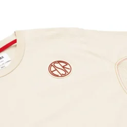 AS Roma T-shirt cropped logo ASR, Donna, Crema Hot