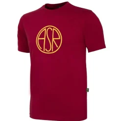 AS Roma T-shirt Heritage Logo , Adulto, Rosso Flash Sale